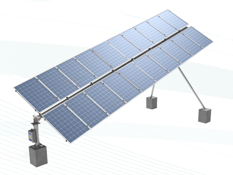 single axis inclined solar tracker
