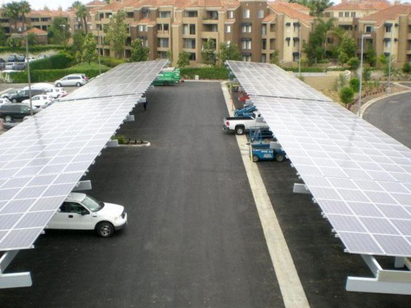 铝制太阳能地面车棚系统