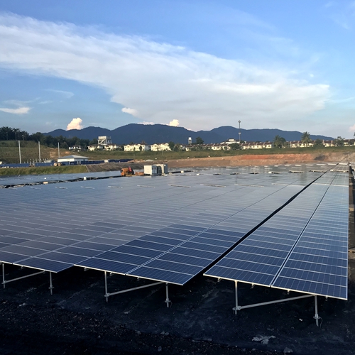 2017年马来西亚60.4MW地面支架安装项目